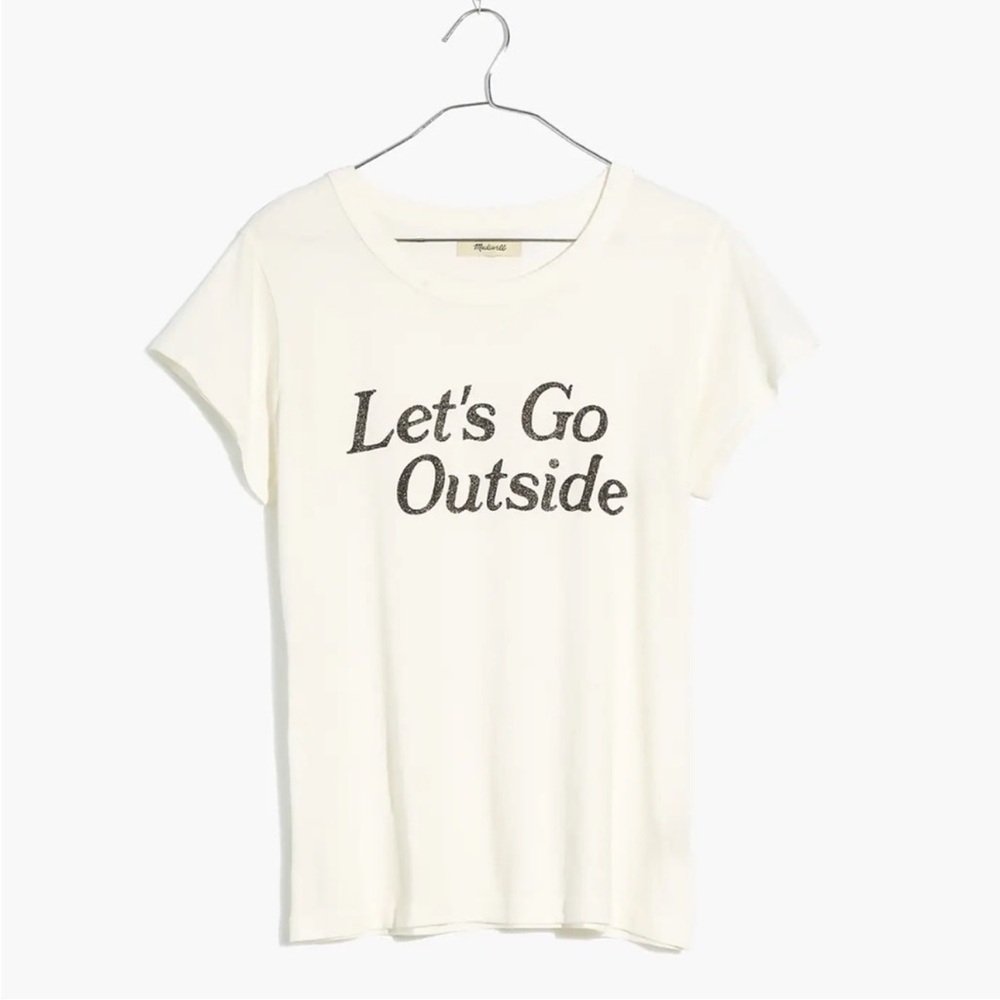 MADEWELL Let's Go Outside Graphic Softfade Cotton Tee